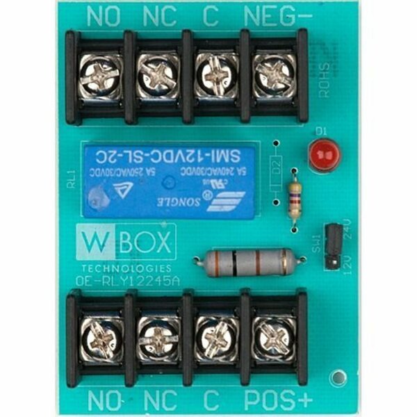 W Box RELAY 12-24VDC At 5A DPDT 0E-RLY12245A